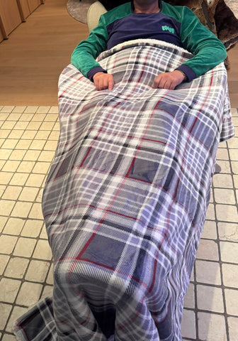 Blanket - Grey & Red